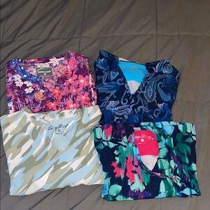 Colorful Abstract Short Sleeve Top